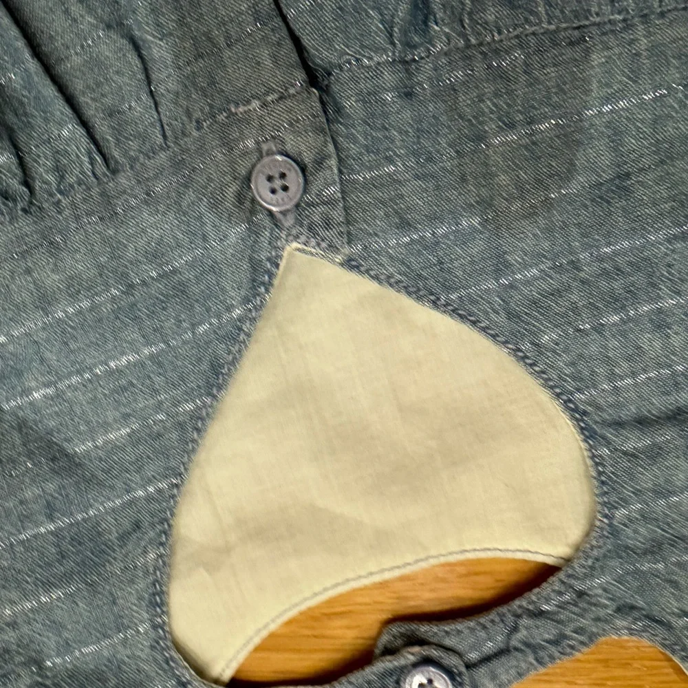 OshKosh B'gosh Denim Color Baby Romper Size 9 mos.